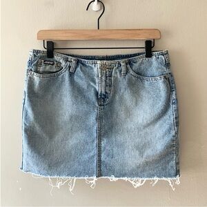 SQUEEZE By Stephen Hardy Y2K No Waistband Denim Mini Skirt